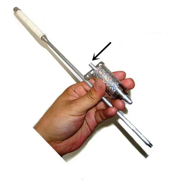 Stage Magic Tricks ไฟฉายไฟปรากฏ Cane (7 สีสําหรับเลือก) ไฟฉายและปรากฏ Stick Magia Props ภาพลวงตาเกมตลก