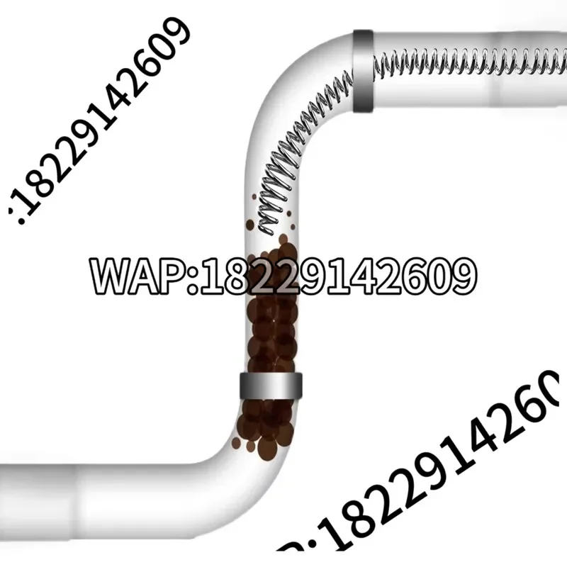 Spring Pipe Dredging Tool 10mm Diameter Olive Shaped Head for Bathroom Kitchen Toilet Drain Cleaning 1.5/3/5 Meter Length