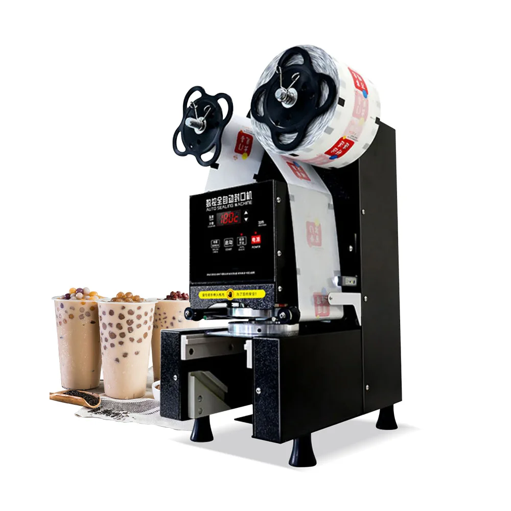 Commercial milk tea cup sealing machine, automatic milk tea soy sealing machine,milk tea cup sealing machine