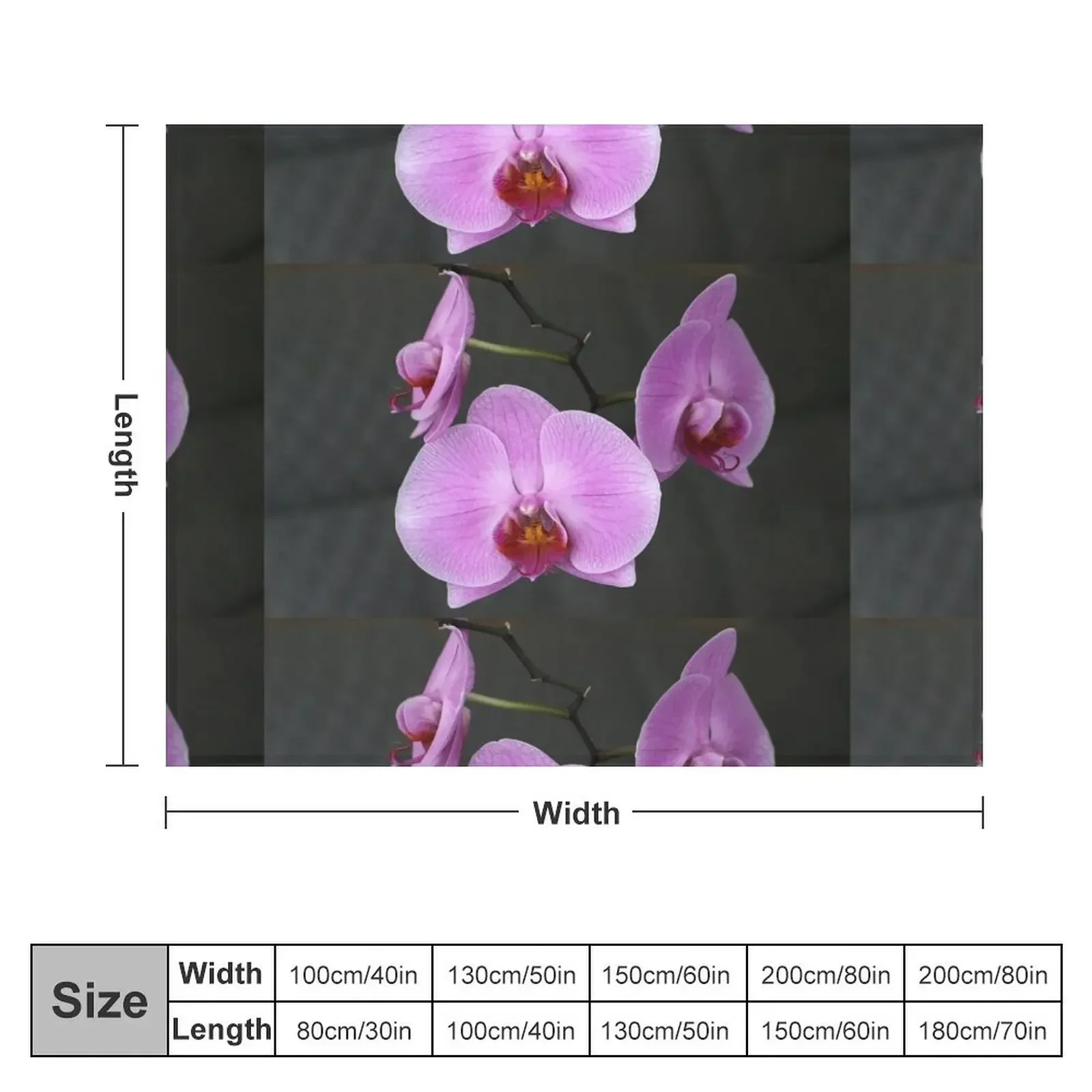 pink moth orchid Throw Blanket Weighted Flannel Fabric Blankets Sofas Of Decoration wednesday Blankets