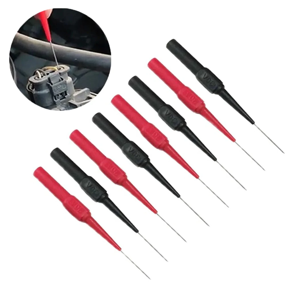 30V Car Tip Probes Diagnostic Tools Auto Multimeter Test Leads Extention Back Piercing Needle Tip Probes Mechanical Tools