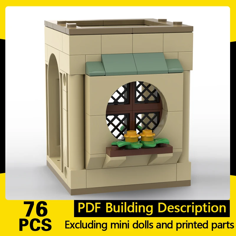 Magical Movie Model MOC Building Bricks Yellow Common Room Modular Technology Gifts Holiday Assemble Children Toys Suit