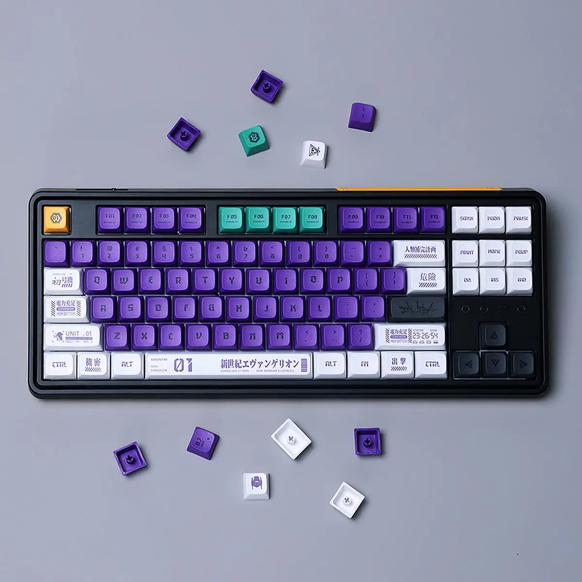 134 Keys XDA Profile Keycaps Dye Sublimation PBT Keycap For Mx Switch Mechanical Keyboard Anime EVA 01 02 08 Custom ISO Key Caps