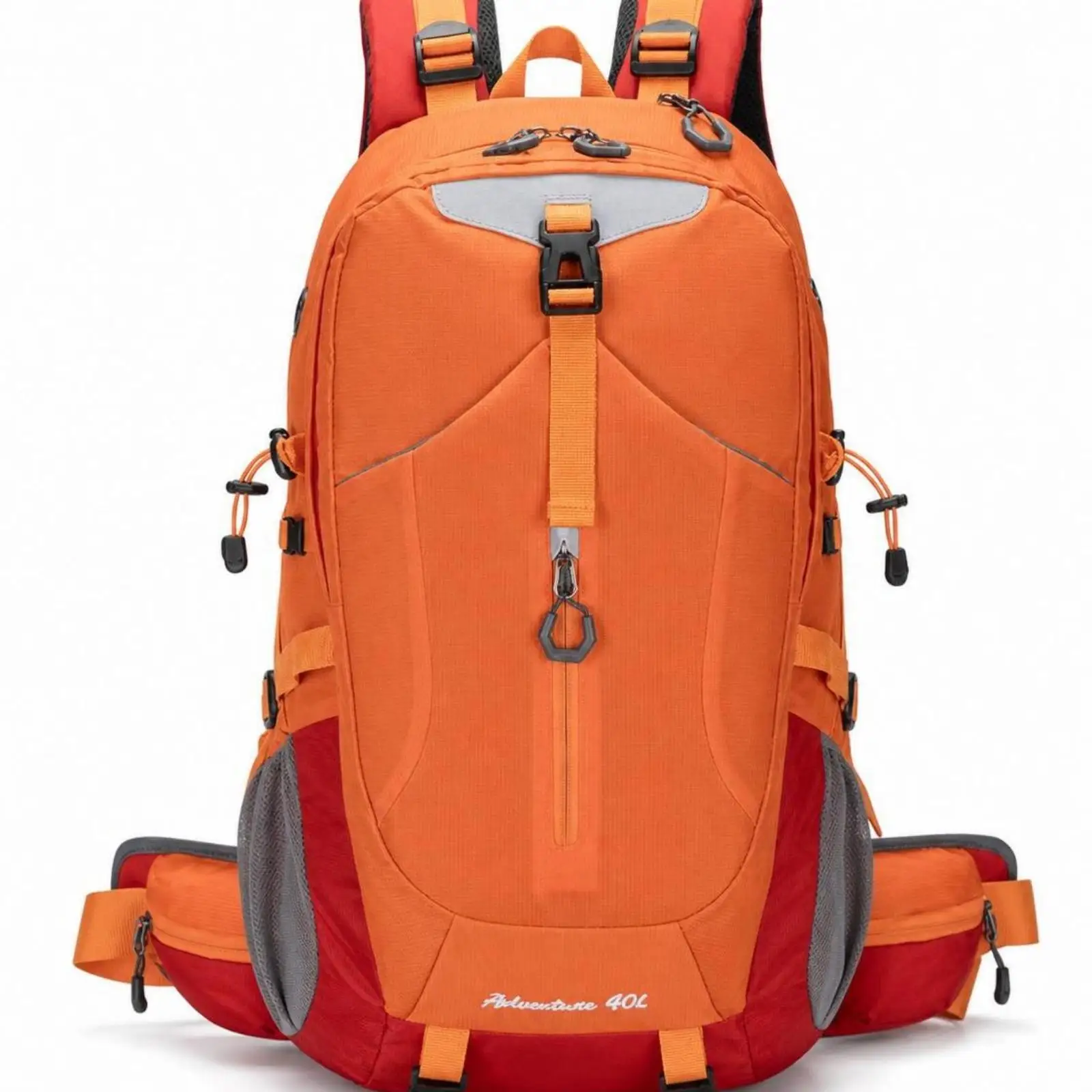 Large Capacity 40L Mountaineering Backpack with Suspended Back System Breathable Padded Shoulder Straps for Outdoor Hiking