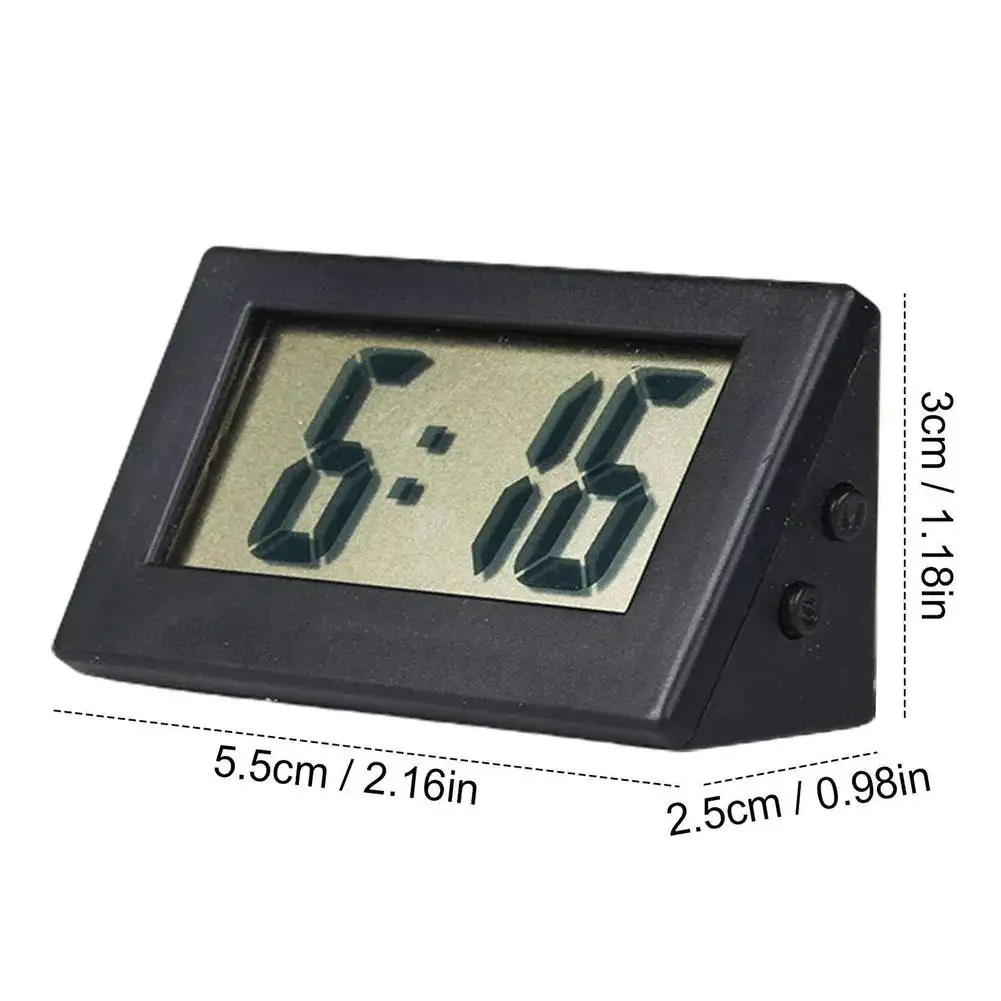 Mini LCD Digital Table Dashboard Desk Electronic Clock For Desktop Home Office Silent Desk Time Display Clock