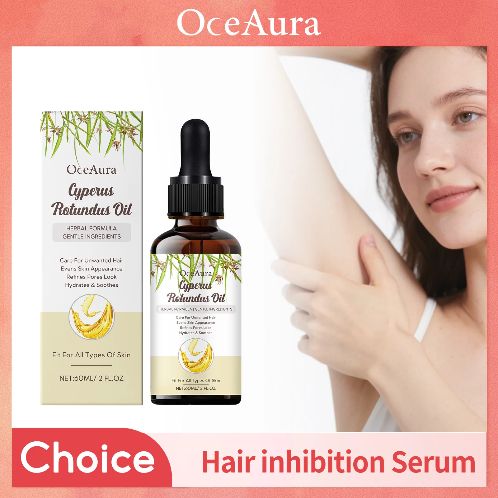 Cyperus Rotundus After Shave Oil Hair Growth Inhibitor Relieve Dry Skin Exfoliation Soothing Nourish Calming Hair Removal Oil