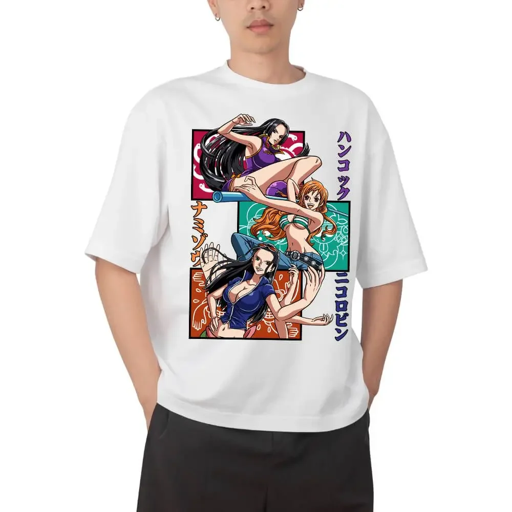 One Piece 2026 Summer Men Cotton T-shirt Streetwear Anime Graphic Oversized Short Sleeve Casual Daily Wear Bartholomew Kuma - Image 4