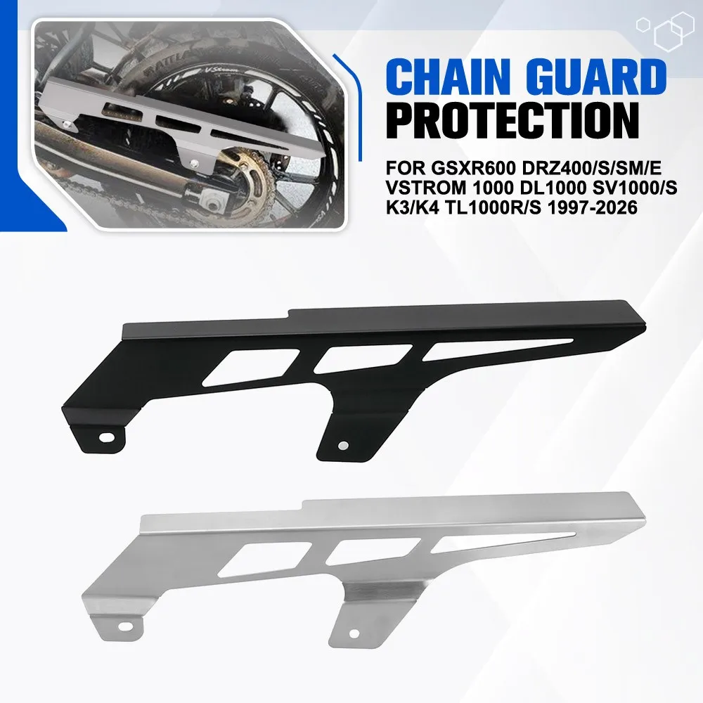 Motorcycle Chain Protection Cover Guard For Suzuki GSXR600 DRZ400/S/SM/E VSTROM 1000 DL1000 SV1000/S K3/K4 TL1000R/S 1997-2026