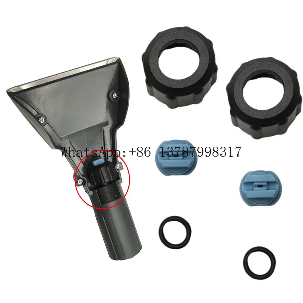 1 Set Nozzle+Nut+Sealing-ring 4.130-001.0 For PUZZI 8/1, 10/1, 100, 200 Washing Nozzle For Upholstery And Carpets