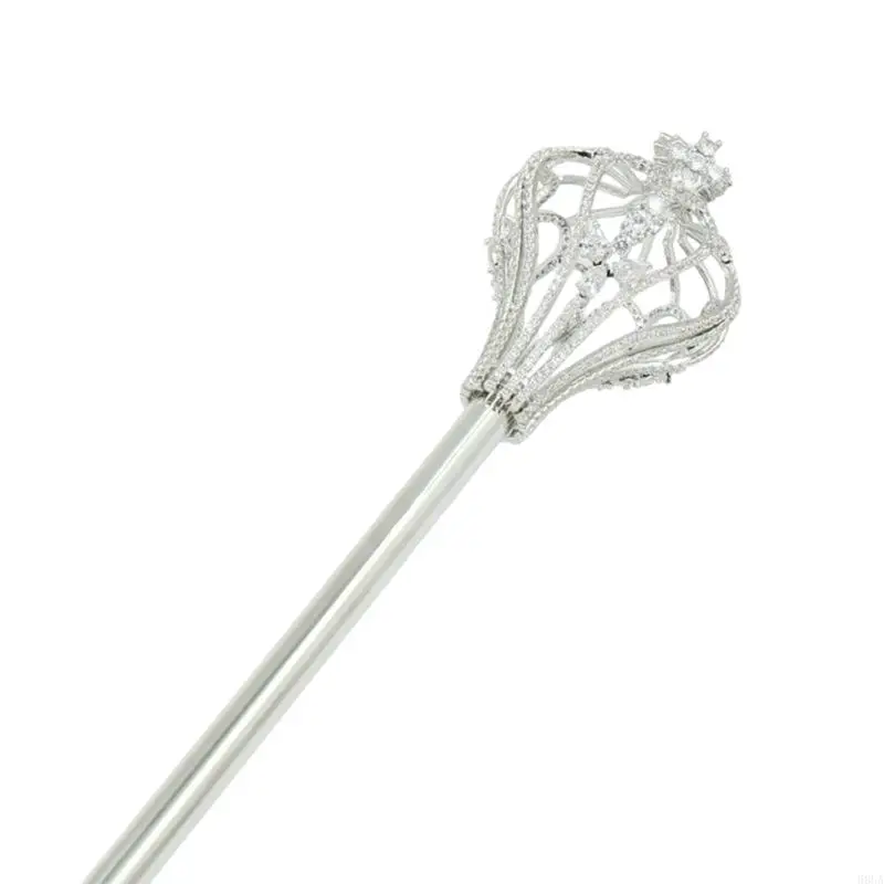 

68UA Decorative Rhinestones Queen Wand For Themed Parties Cosplay Event