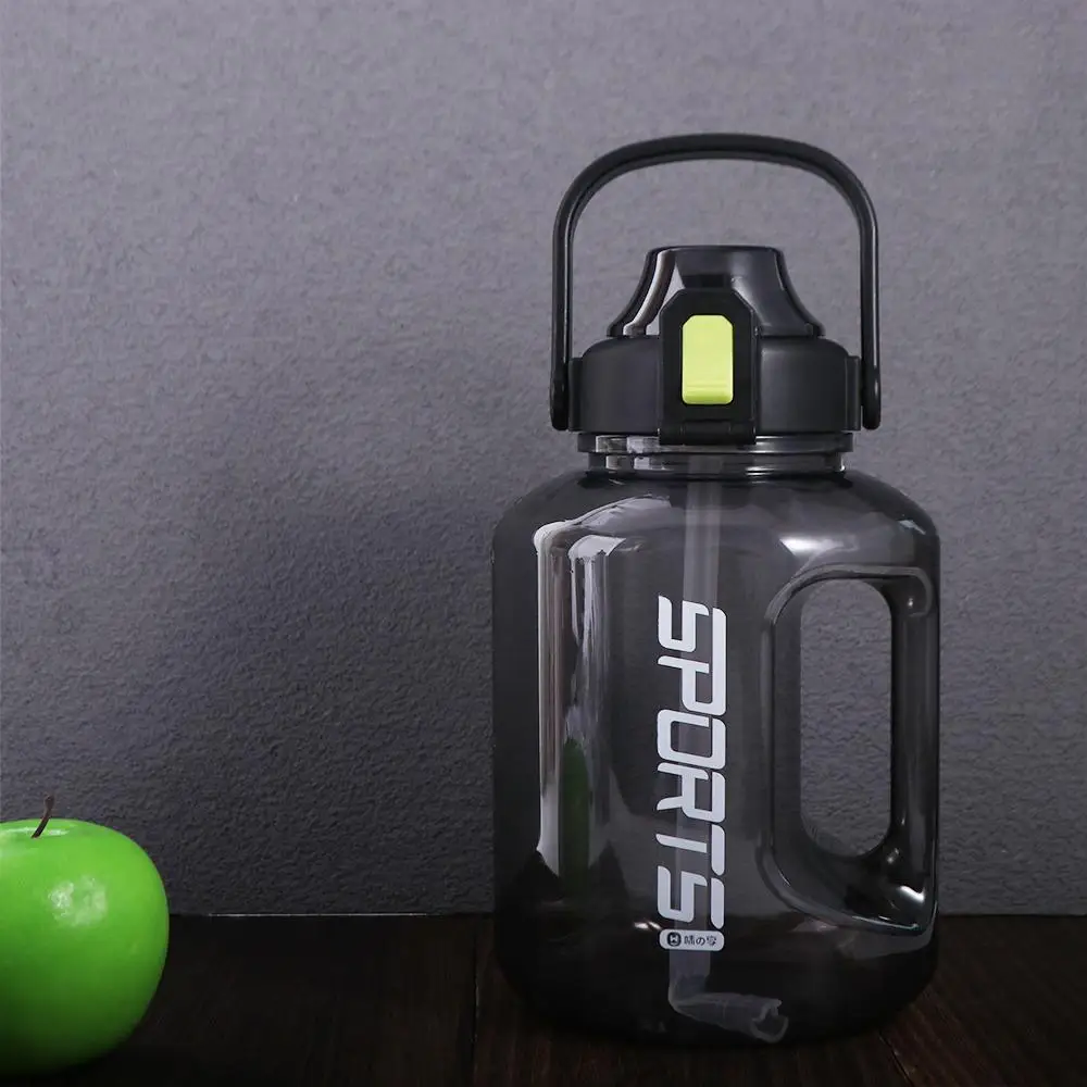 1.8L/3L Sports Water Bottle Large Capacity Handle Men Water Kettle Food Grade Plastic Gym Cycling Cup Hiking