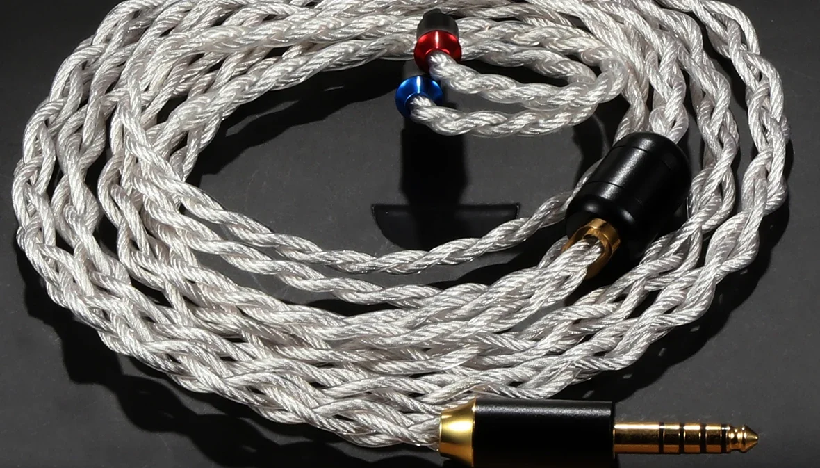 1.2m Tianshanxue Series หูฟังสายอัพเกรด Gold Silver Palladium ทองแดงขั้นสูงองค์ประกอบ HYBRID CABLE