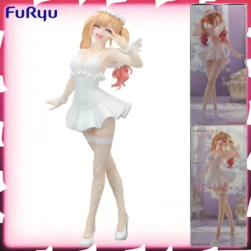 

Оригинальная фигурка Furyu BiCute Pure My Dress-Up Darling Kitagawa Marin Angel Girl, 26 см, в наличии, призовая модель, украшение, подарок на день рождения