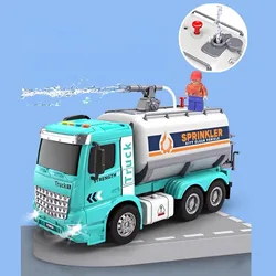 Simulation Inertial Engineering Truck Cement Mixing Discharge Acousto-optic Concrete Set Toy Car Toys for Kids 2 To 6 Years Old