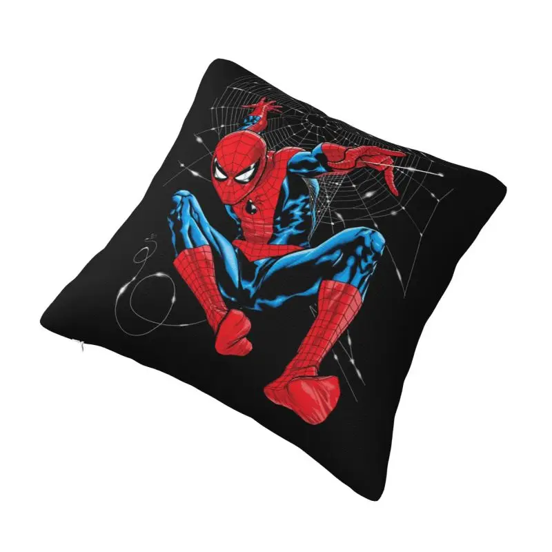 Custom Spiderman Nordic Throw Pillow Covers Spider Web Cushions Cover for Sofa