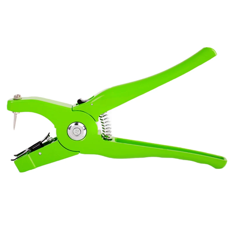 Ear tag pliers Animal Control Device Green Metal ear thorn tongs Swine Cow Sheep Rabbit Identification tool Livestock supplies