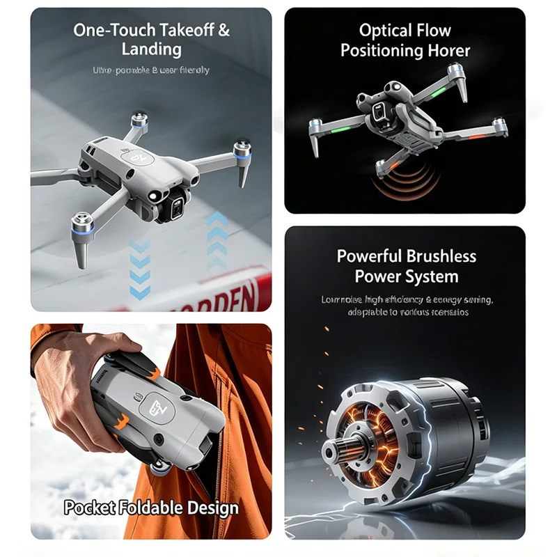 NEW L700 MAX GPS Drone Mini Professional 8K Camera Aerial FPV Brushless Avoiding Obstacle Screen Remote Control Folding RC Drone