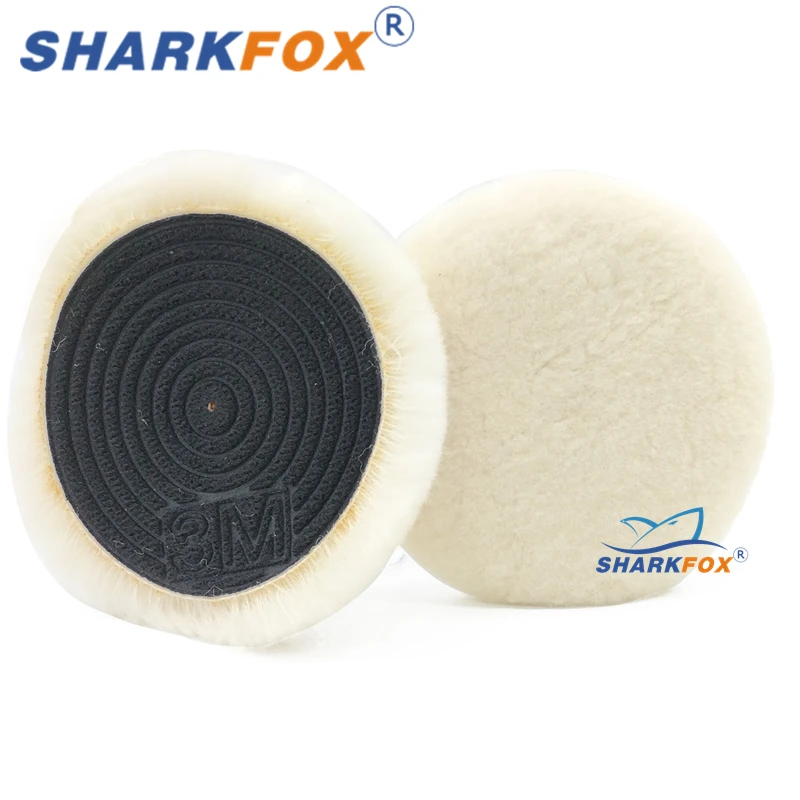 Sharkfox 4 Sizes 80-175mm 3M Wool Polishing Disc Car Waxing Polishing Buffing Car Paint Care Polisher Pads Auto Washing