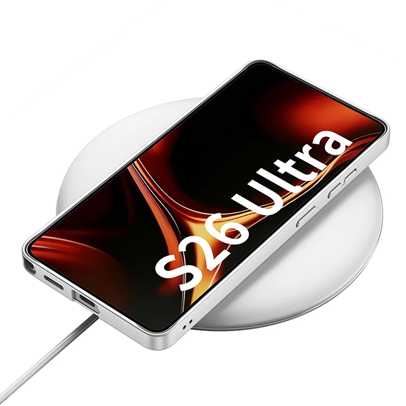 

For Samsung Galaxy S26 Ultra Case ELVEV Quality Plain PU Leather + Soft TPU Camera Protection Cover