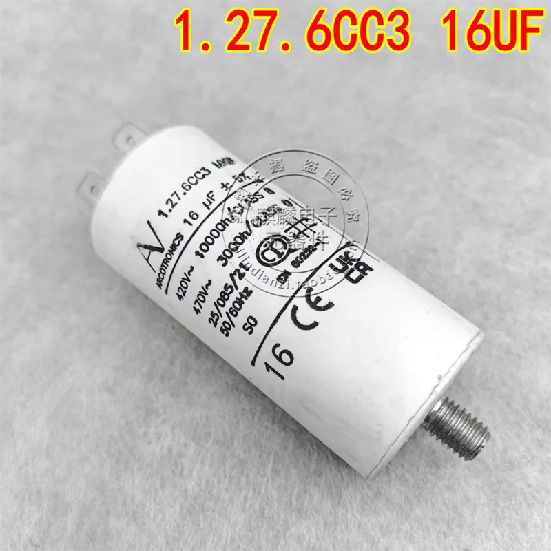 

AV Arcotronics 1.27.6CC3 MKP 16UF 420V-470V imported AC starting capacitor