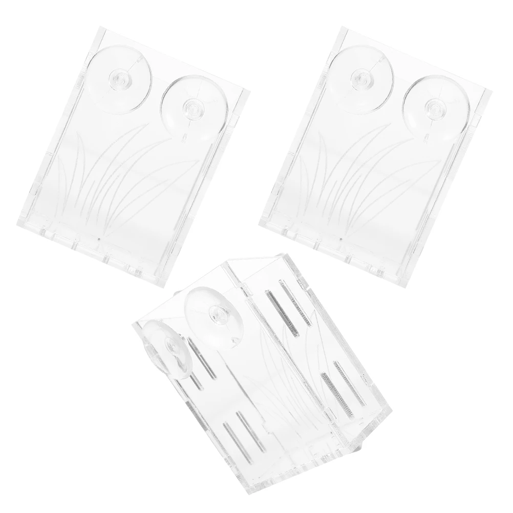 

3Pcs Aquarium Plant Holders Clear Hanging Planter Cups Suction Fish Tank Decorations Aquatic Plants Planter Pot Water Plant