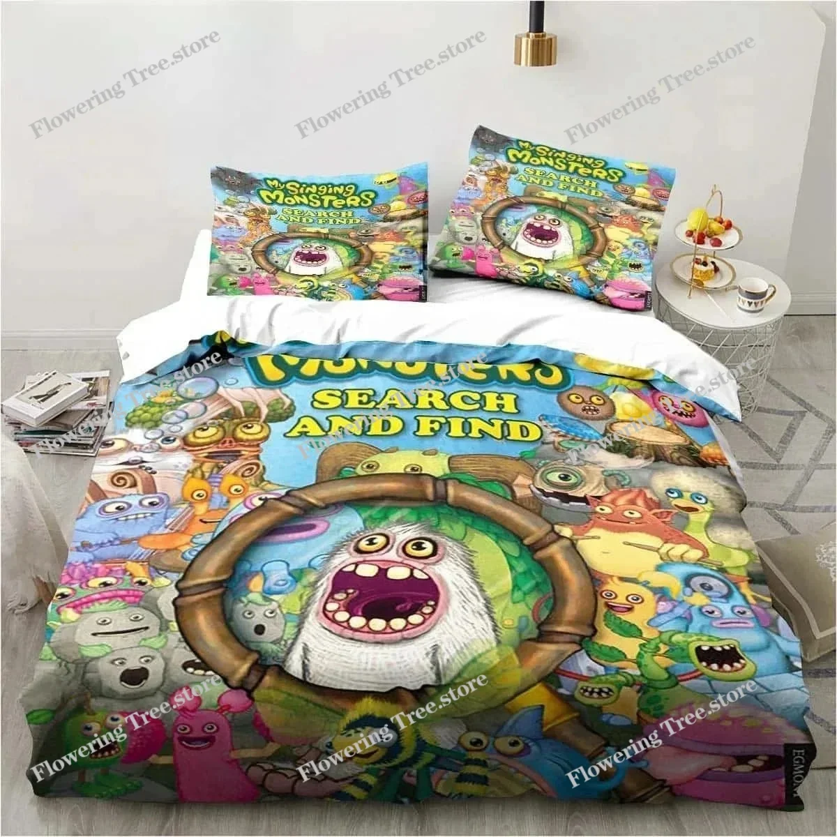 

3D Print My Game Singing Monsters Bedding Sets Comforter Quilt Bed Cover Duvet Cover Pillow Case Sets Kids Adult Size