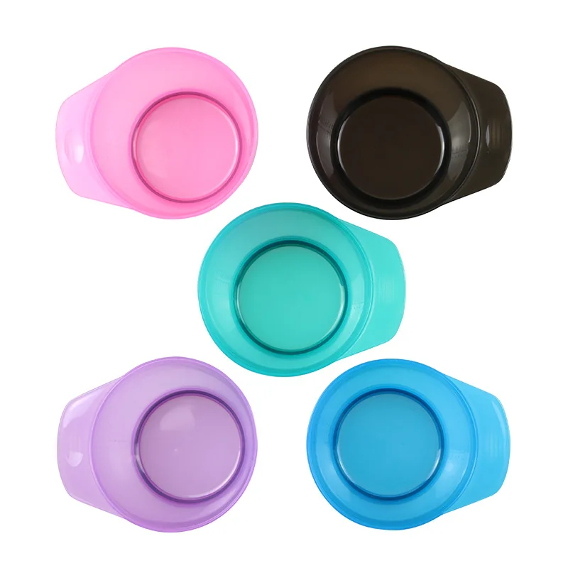 Plastic DIY Hair Coloring Dyeing Tinting Bowl Hair Color Cream Mixing Bowls Salon Hairdressing Styling Tool with Handle