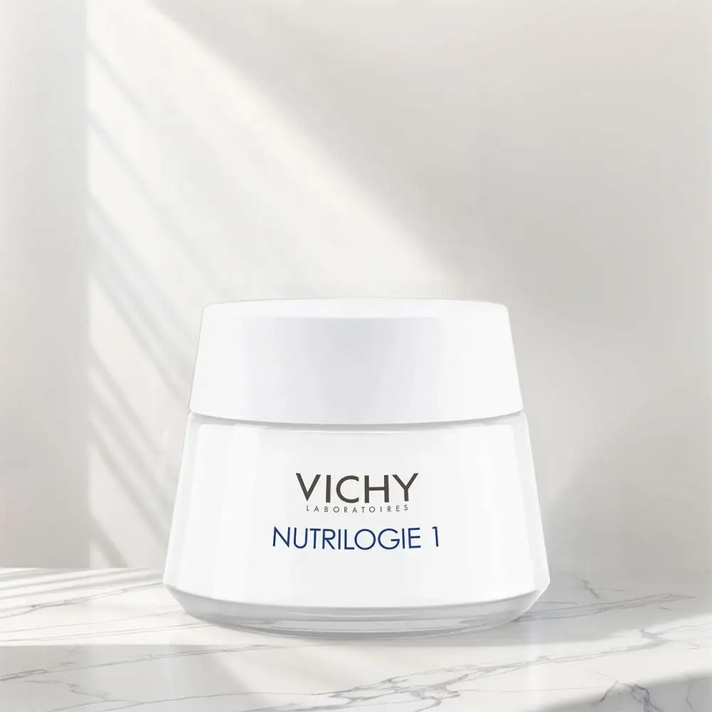 ﻿   Vichy Nutritional Cream Radiance Melembabkan Menutrisi Secara Mendalam Tahan Lama 50ML Menghidrasi Untuk Kulit Kering Perawatan Wajah Perbaikan Kulit