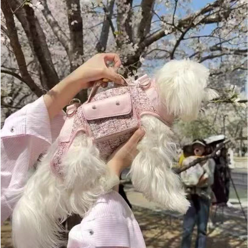 

Handmade Dog Bag Pet Kitten Carrier Outdoor Portable Travel Handbag Single Shoulder Cat Bag Sling Comfort Tote Bag Breathable