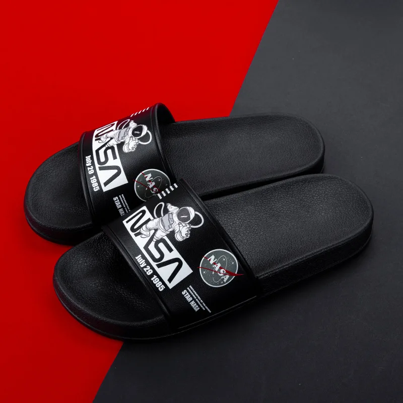 2022 Men Plus Size 47 Slippers Summer Fashion Personality Men\'s Seaside Holiday Casuals Slippers Trend Printing Slides Shoes