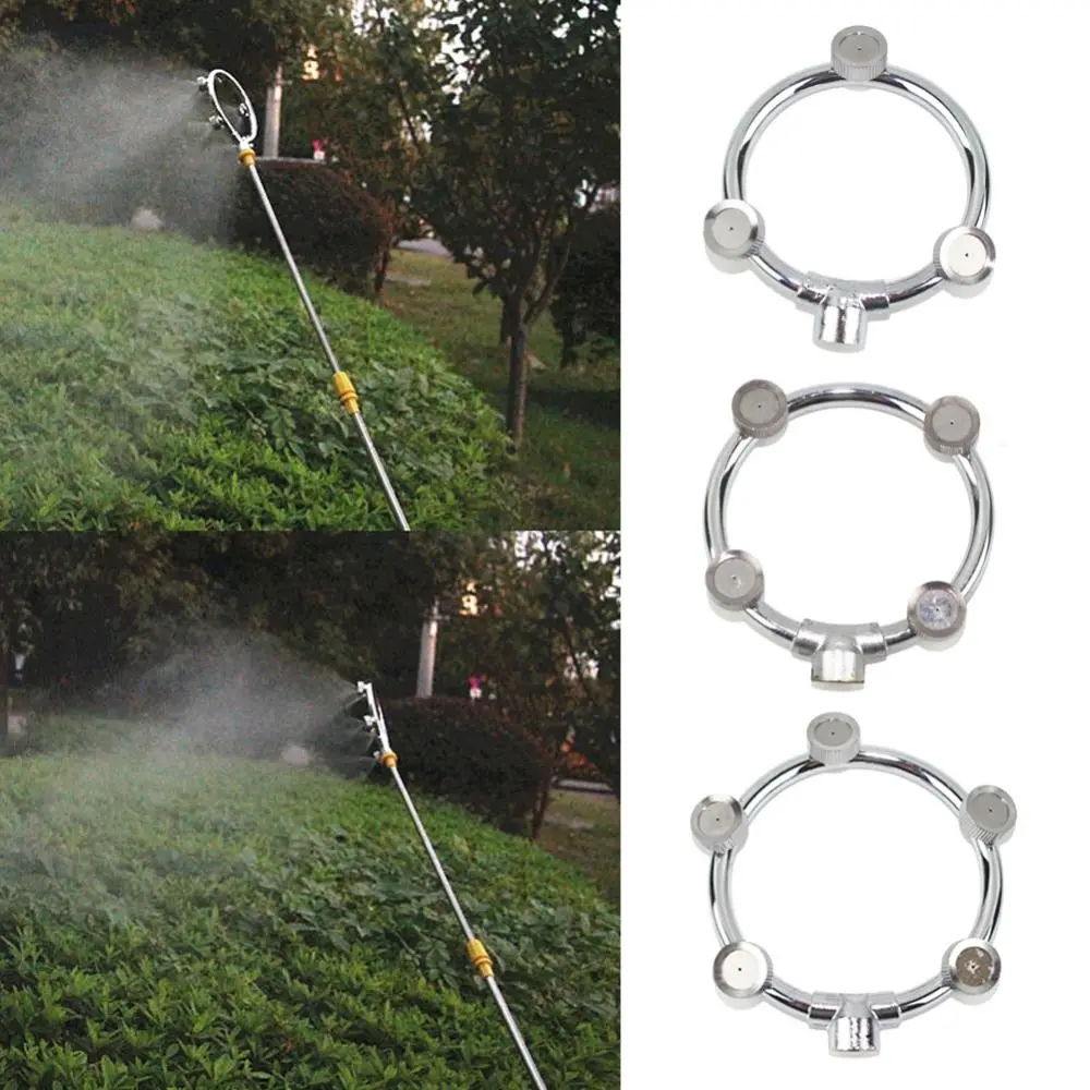 Stainless Steel 3/4/5 Heads High Pressure Atomizer Household Tools Atomizing Nozzle Round Spray Head Spraying Machine Five Hole