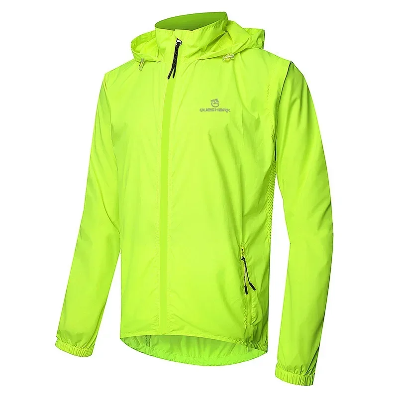Queshark – veste de cyclisme à manches convertibles pour hommes, coupe-vent, détachable au gilet, ma