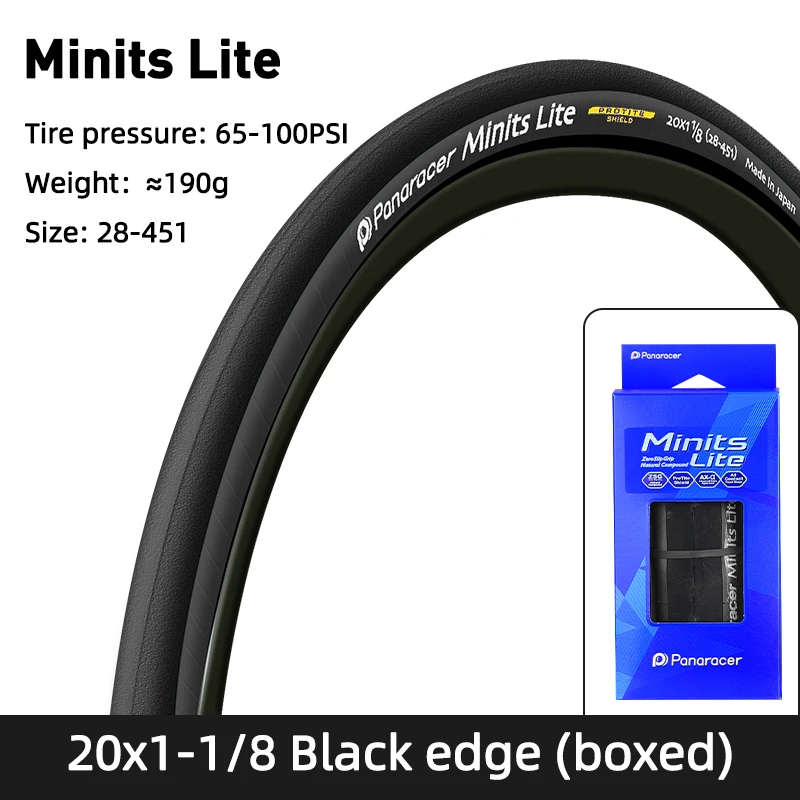 Panaracer Minits Lite PT 20 Inch BMX Bicycle Foldable Tire 20x1 1