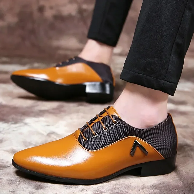 Fashion Slip on Men Dress Shoes Men Oxfords Fashion Business Dress Men Large Size 47 48 New Classic Men Formal Suits Footwears