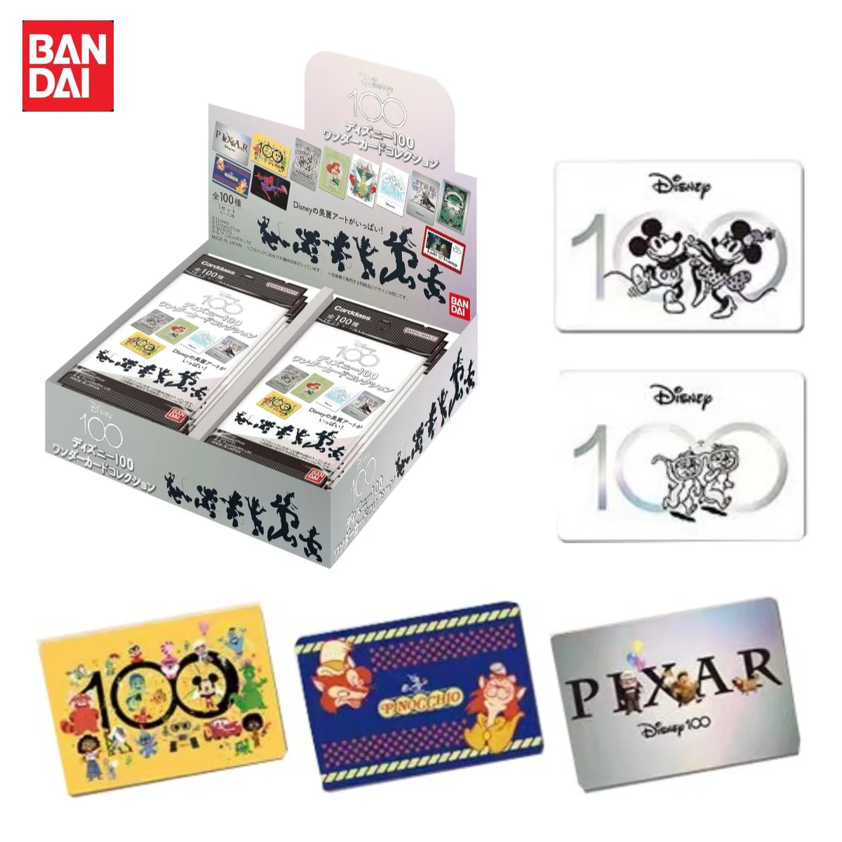 

Bandai Genuine TCG Card Best-Selling Disney 100 Miracle Collection Japanese Anime Peripheral Miracle Collectible Toy Kids Gifts