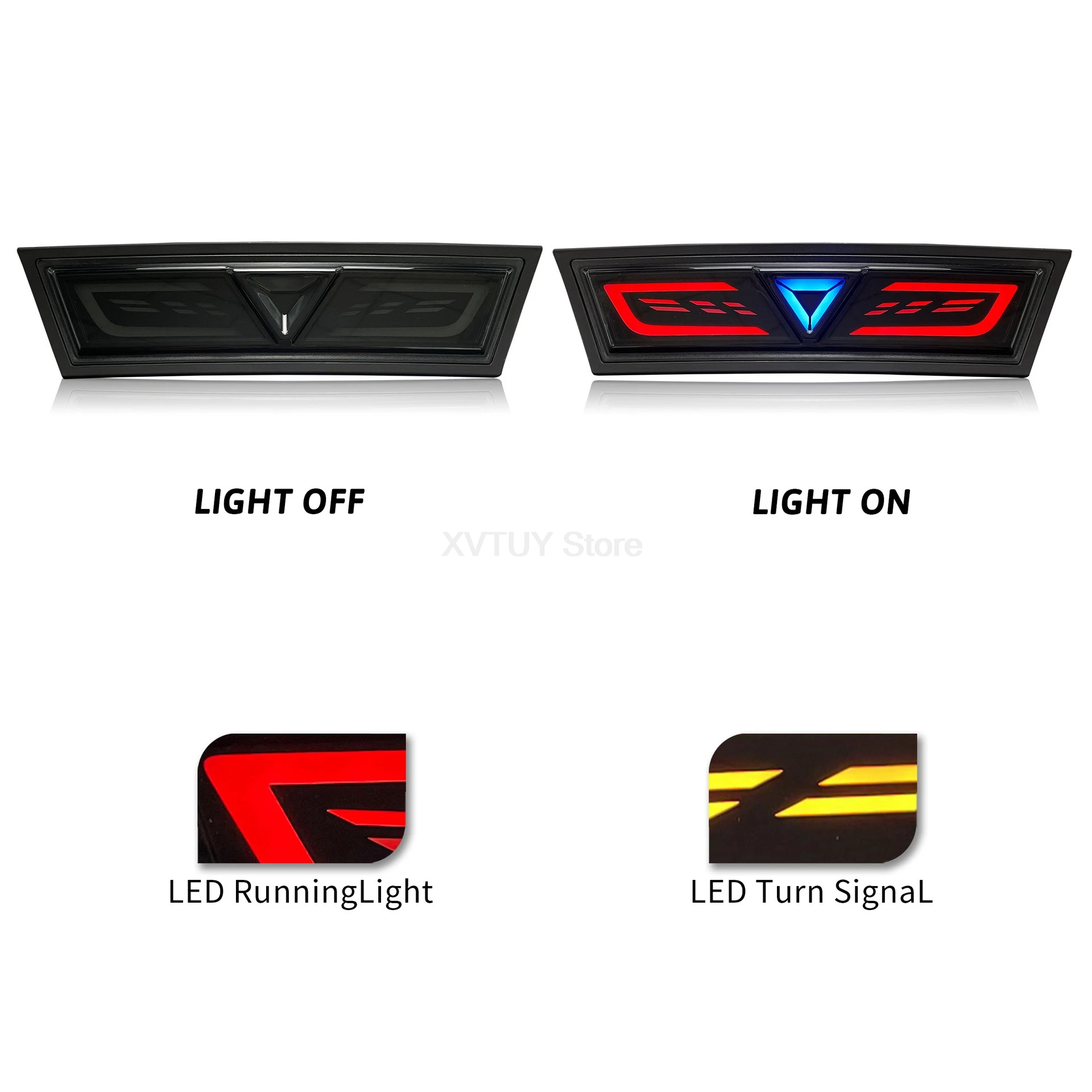 Navigation Pilot Lights For Tesla Model Y Tail Rear Lights LED Driving Brake Turn Signals Car Pilot Lamp Modification Accessory