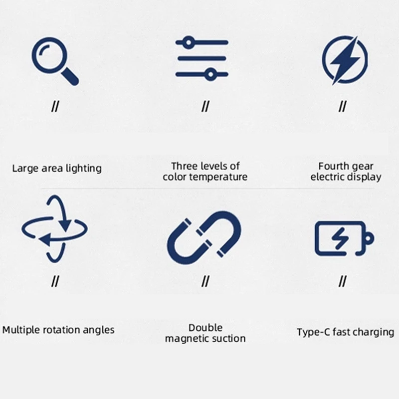 ABPQ-Barre lumineuse magnétique aste pour mécanicien, lampes de travail à LED, outils automobiles, sous-capot sans fil, 4400mAh