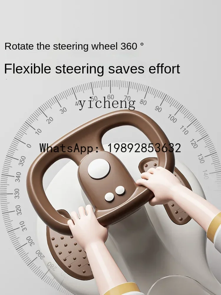 AE bébé balançoire voiture muet Anti-renversement bébé marcheur Kiddie Ride jouet