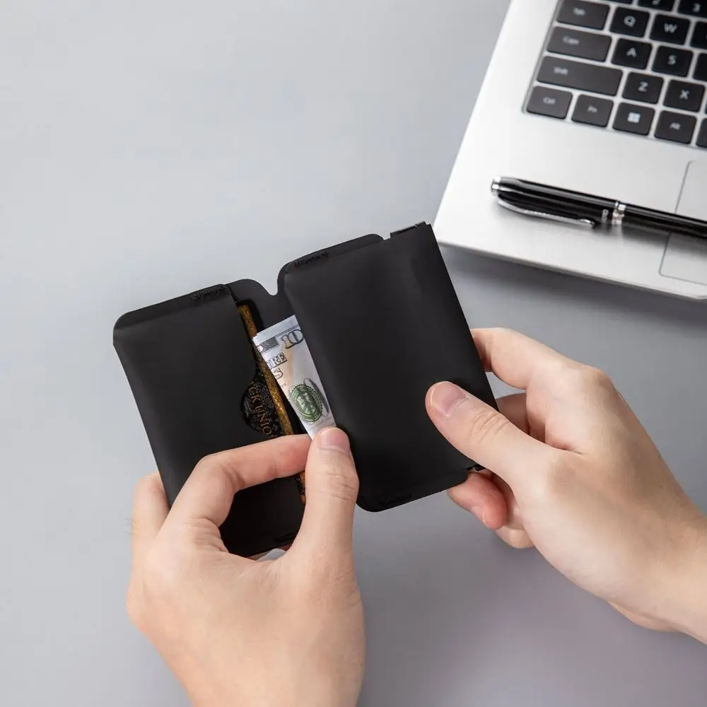 Ultra-Light Mini Folding Wallet Portable Multi Slot ID Business Card Holder Compact Design Multifunctional EDC Pouch