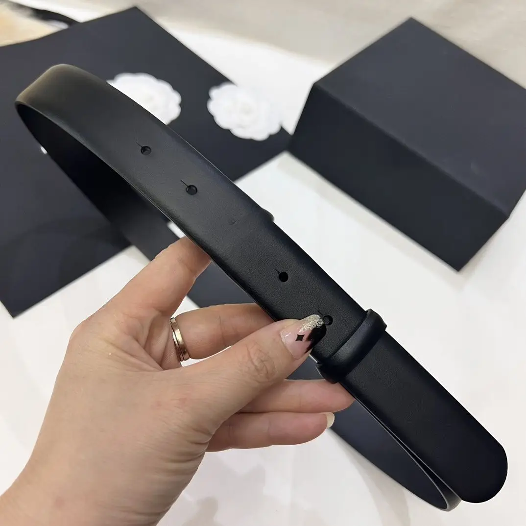 Unisex Reversible Black Smooth Leather Belt Strap Without Buckle Pre-punched Holes Double Sided Cowhide Waist Belt Replacement Band