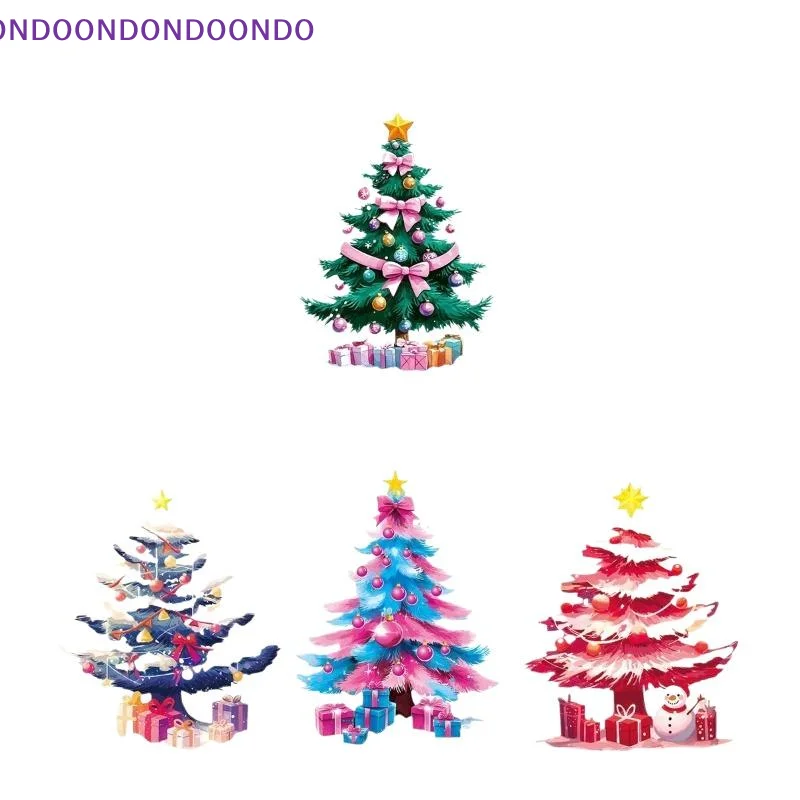 Christmas Window Clings Removable Self Adhesive Festive Xmas Patterns For Home Christmas New Year Holiday Party Decorations