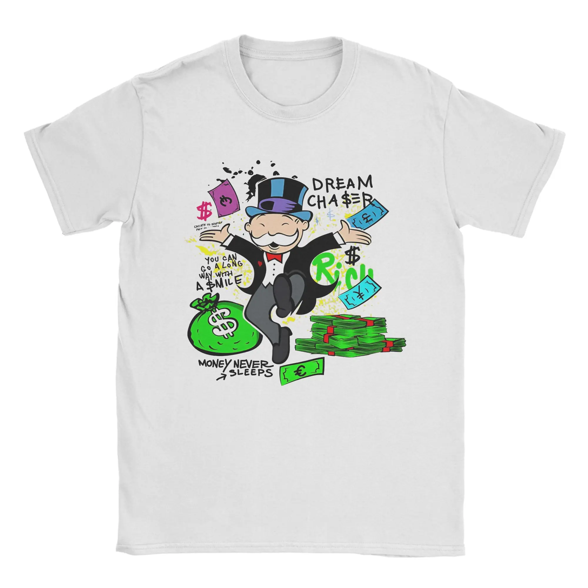 

Monopolys Man Dollar T Shirts Men Women's 100% Cotton Novelty T-Shirt O Neck Tee Shirt Short Sleeve Tops Gift Idea