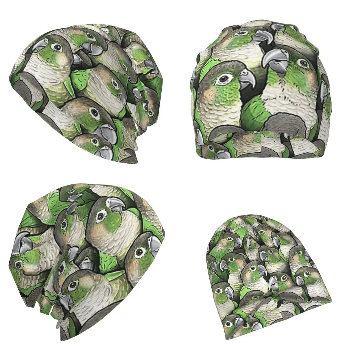

Теплая вязаная шапка Crazy Conures в стиле хип-хоп, шапка-капот, осенне-зимняя уличная шапка, шапки для мужчин, женщин и взрослых