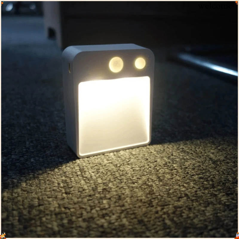 

Wireless Motion Sensor LED Night Light Battery Powered Night Lamp Smart Infrared Wall Lamp for Bathroom Bedroom Cabinet Stairs
