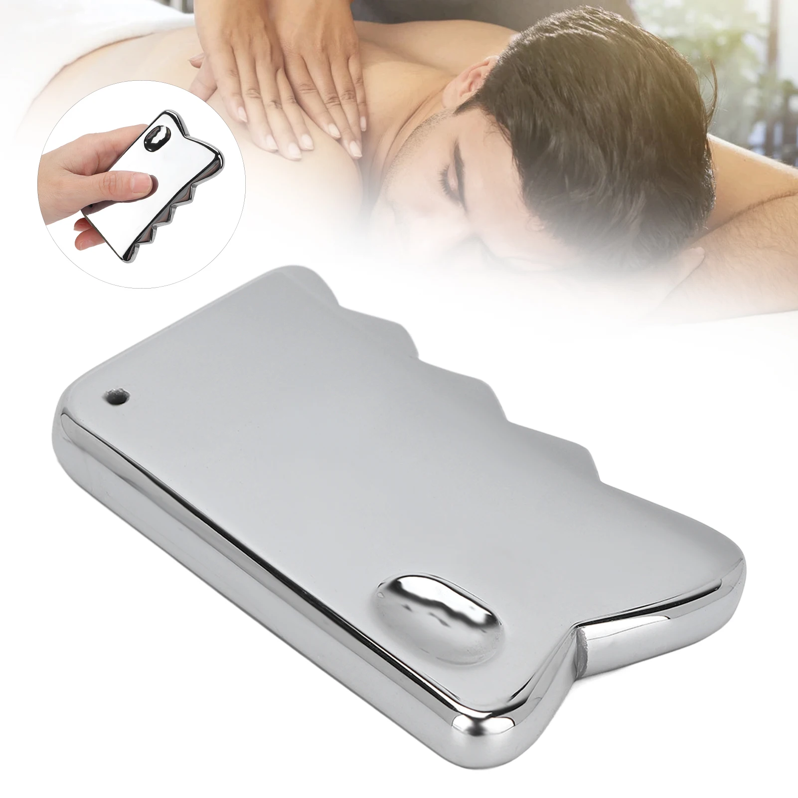 

Body Scraping Tool Terahertz Scraping Board Portable Facial Skin Beauty Muscle Pain Relief Therapy Gua Sha Tool for Neck Legs
