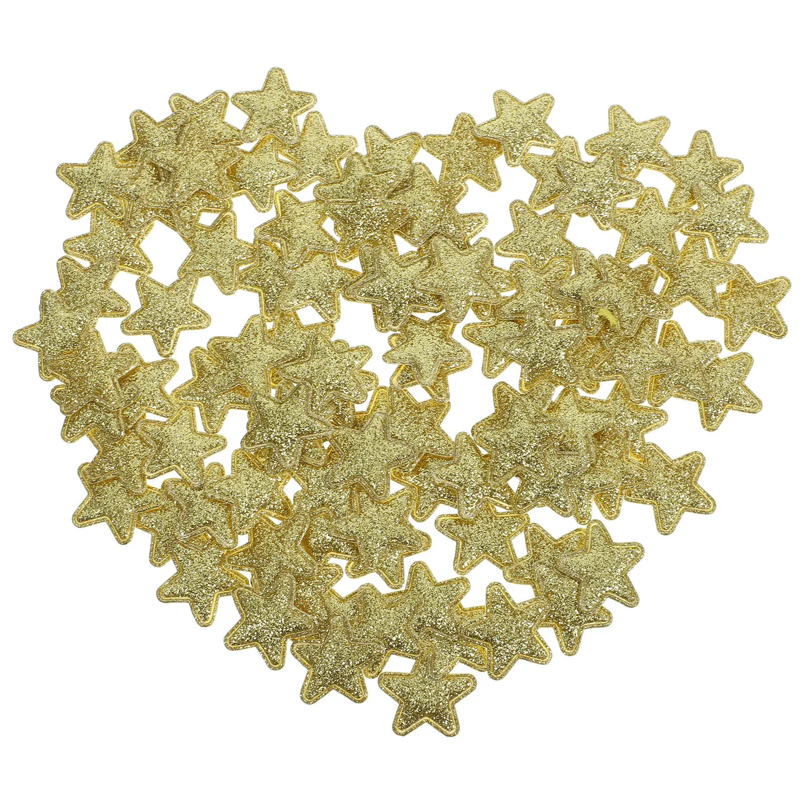 100pcs Star Cloth Patches Diy Iron On Applique For Clothing Accessories Garment Repair Craft Decor Handicraft Sewing Supplies
