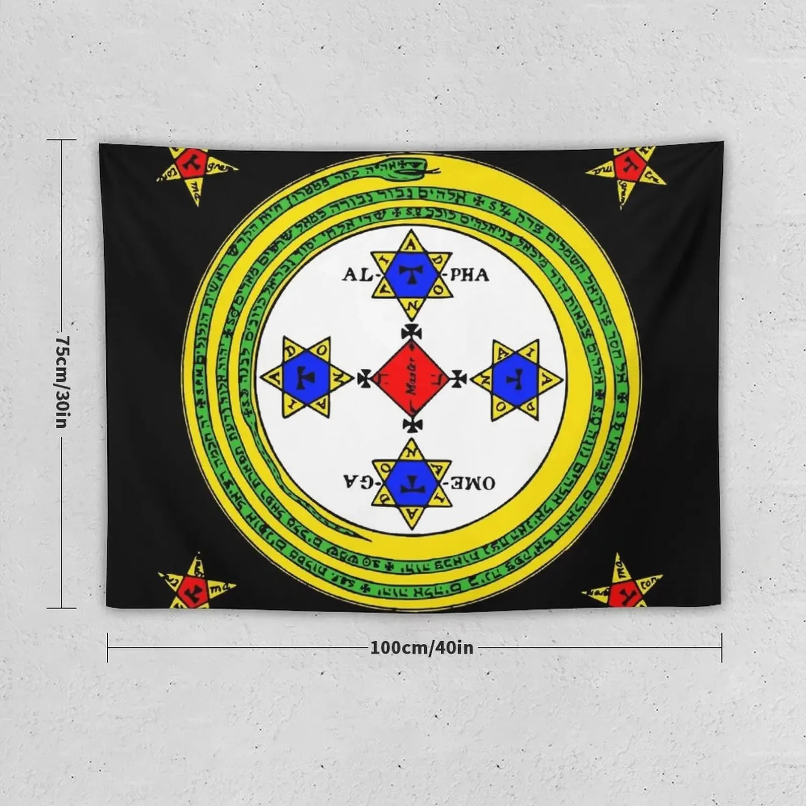 SUMMONING CIRCLE - COLOUR / BLACK Tapestry Luxury Living Room Decoration Wall Decorations Tapestry