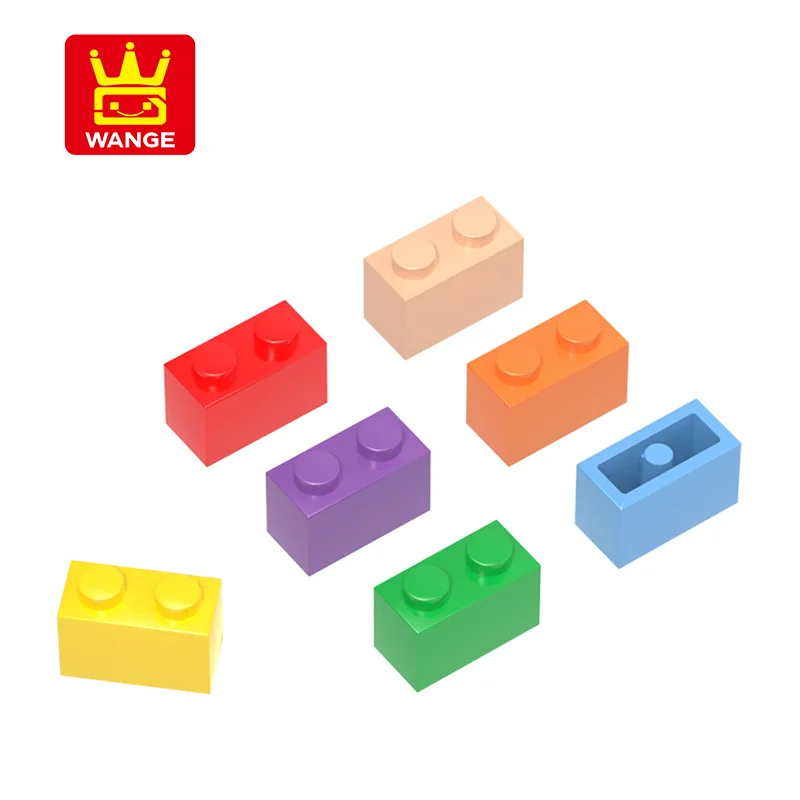 Wange 3004 100g/125PCS 1x2 Basic Compatible Small Particle Building Blocks Construction Assembly Educational Toy Bulk Gift Box