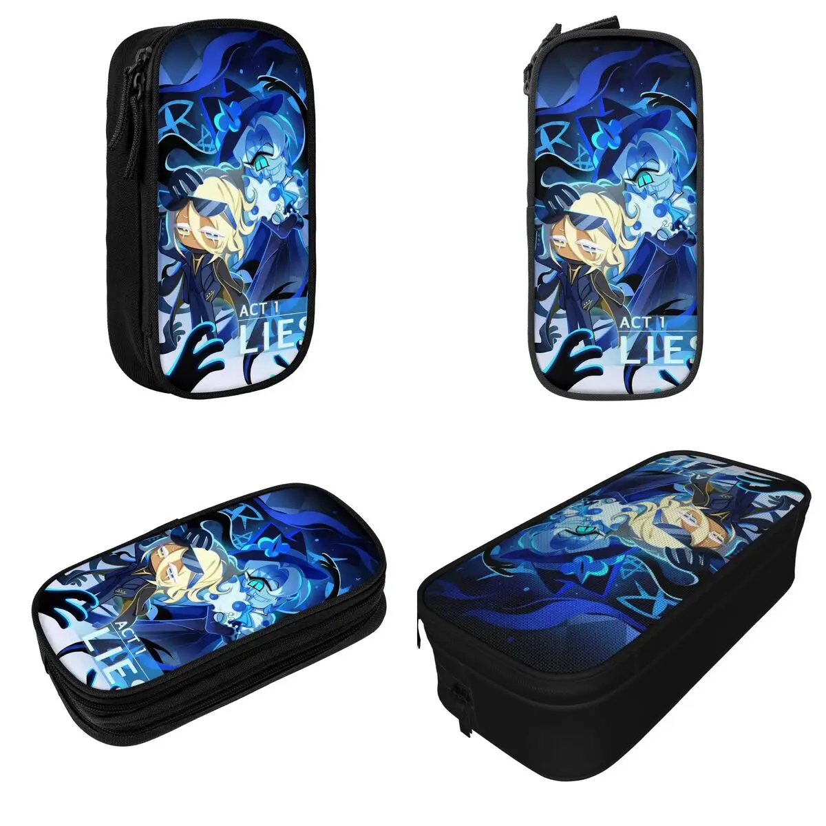 Shadow Milk Cookie Run Kingdom Pure Vanilla Pencil Cases CRK Cartoon Game Pen Bag for Student Big Capacity School Pencilcases