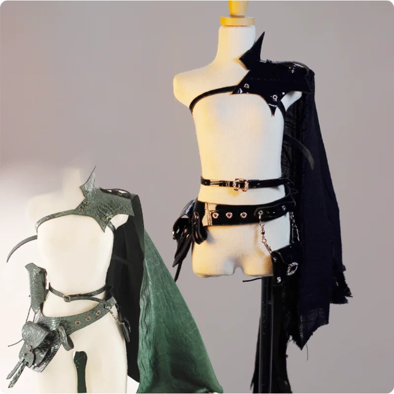 

BJD Doll Clothes Fashion 1/4 1/3 Dolls Black Green Dolls Clothing Accessories (No Doll)